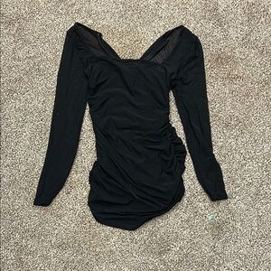 Chic Black Long Sleeve Dress